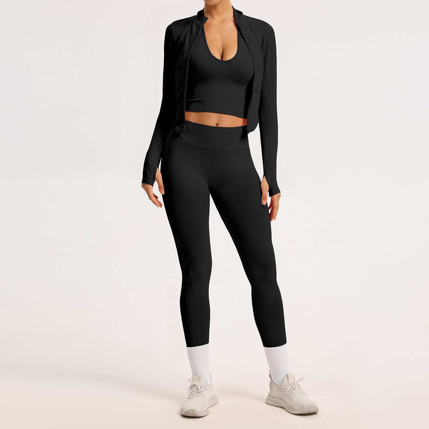 Seamless back-beautifying yoga running quick-drying tight fitness yoga wear for women