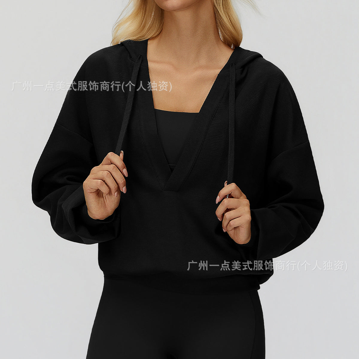 Lunéa Chaqueta Running Mujer Manga Larga Cuello V Holgada Exterior