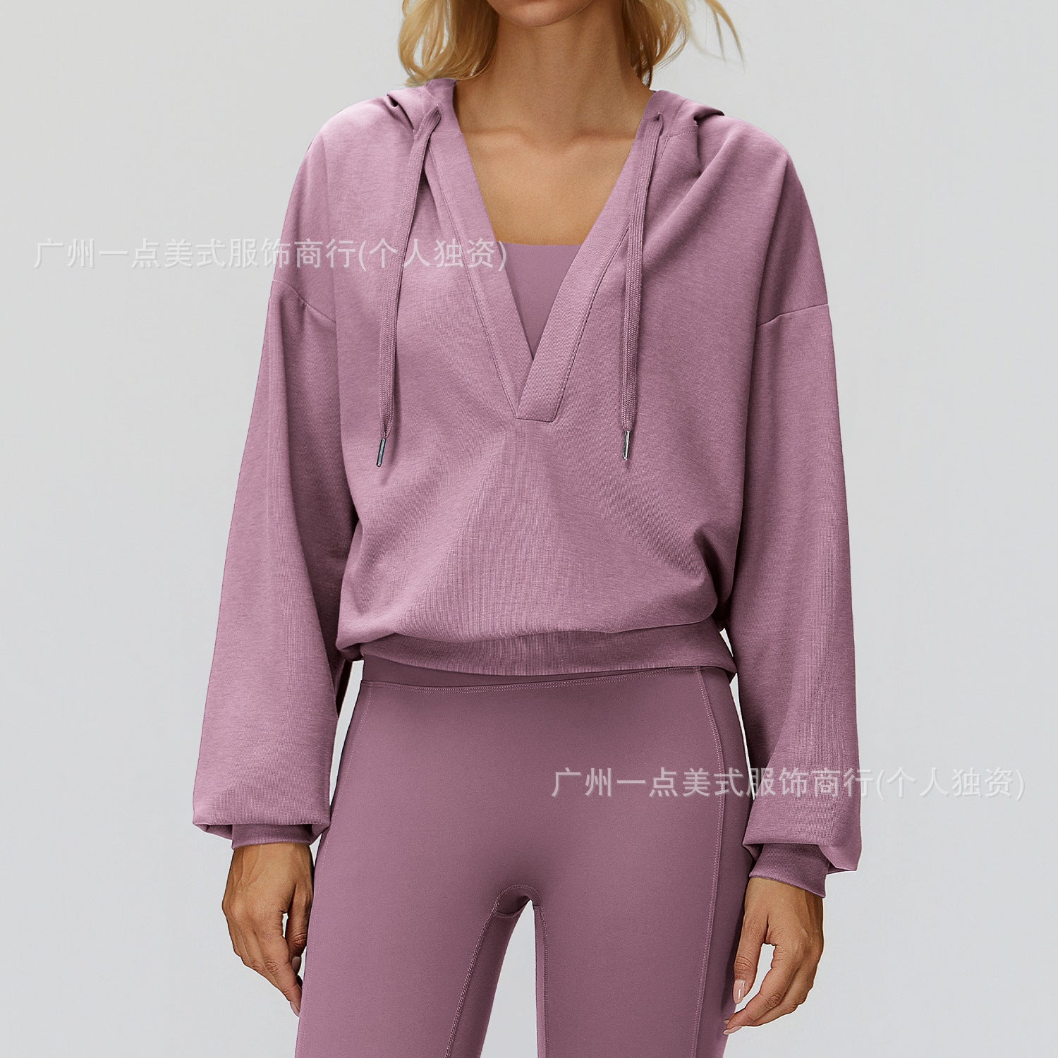 Lunéa Chaqueta Running Mujer Manga Larga Cuello V Holgada Exterior