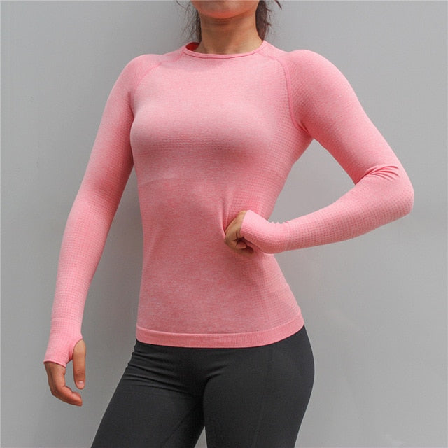 Lunéa Top Manga Larga Sin Costuras Mujer Segunda Piel Alta Elasticidad Gym Yoga Fitness