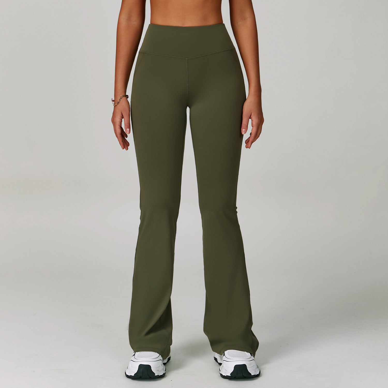Lunéa Pantalón Largo Acampanado Mujer Cintura Alta Levanta Glúteos Yoga Fitness