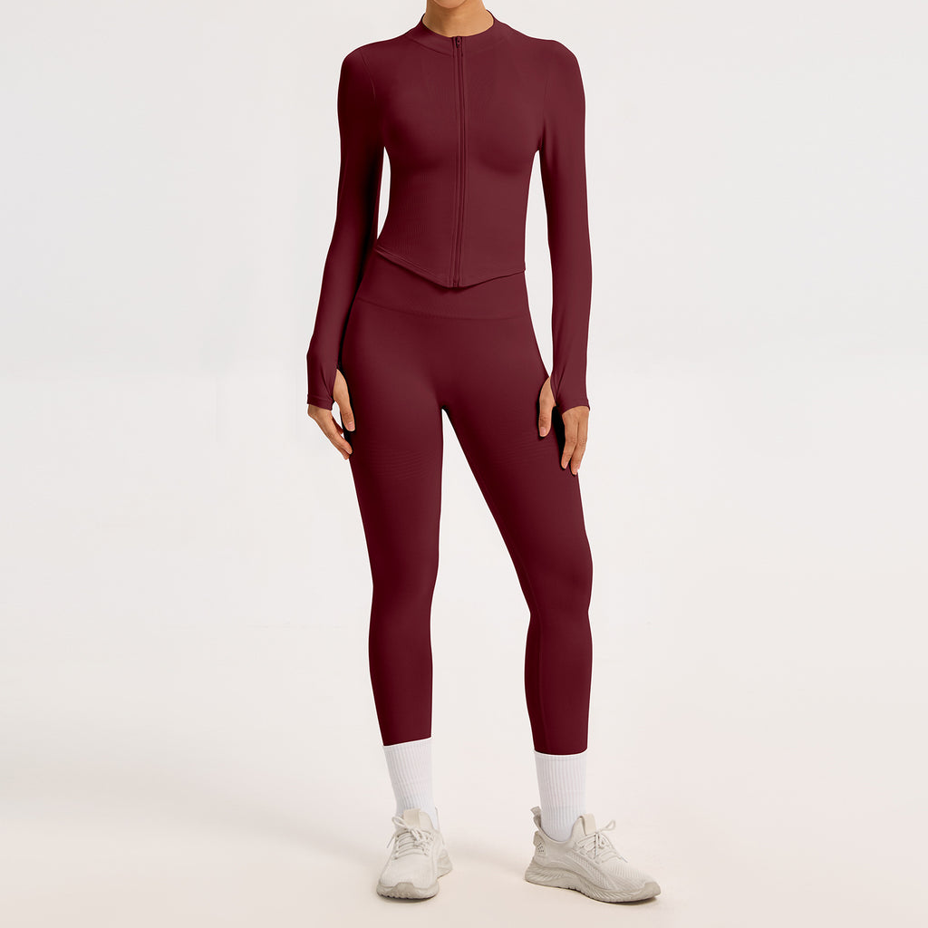 Seamless back-beautifying yoga running quick-drying tight fitness yoga wear for women