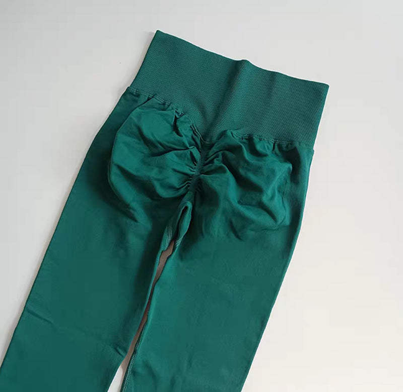 High-waisted and hip-lifting fitness pants, high-elasticity quick-drying tight Pilates slimming yoga pants for outerwear