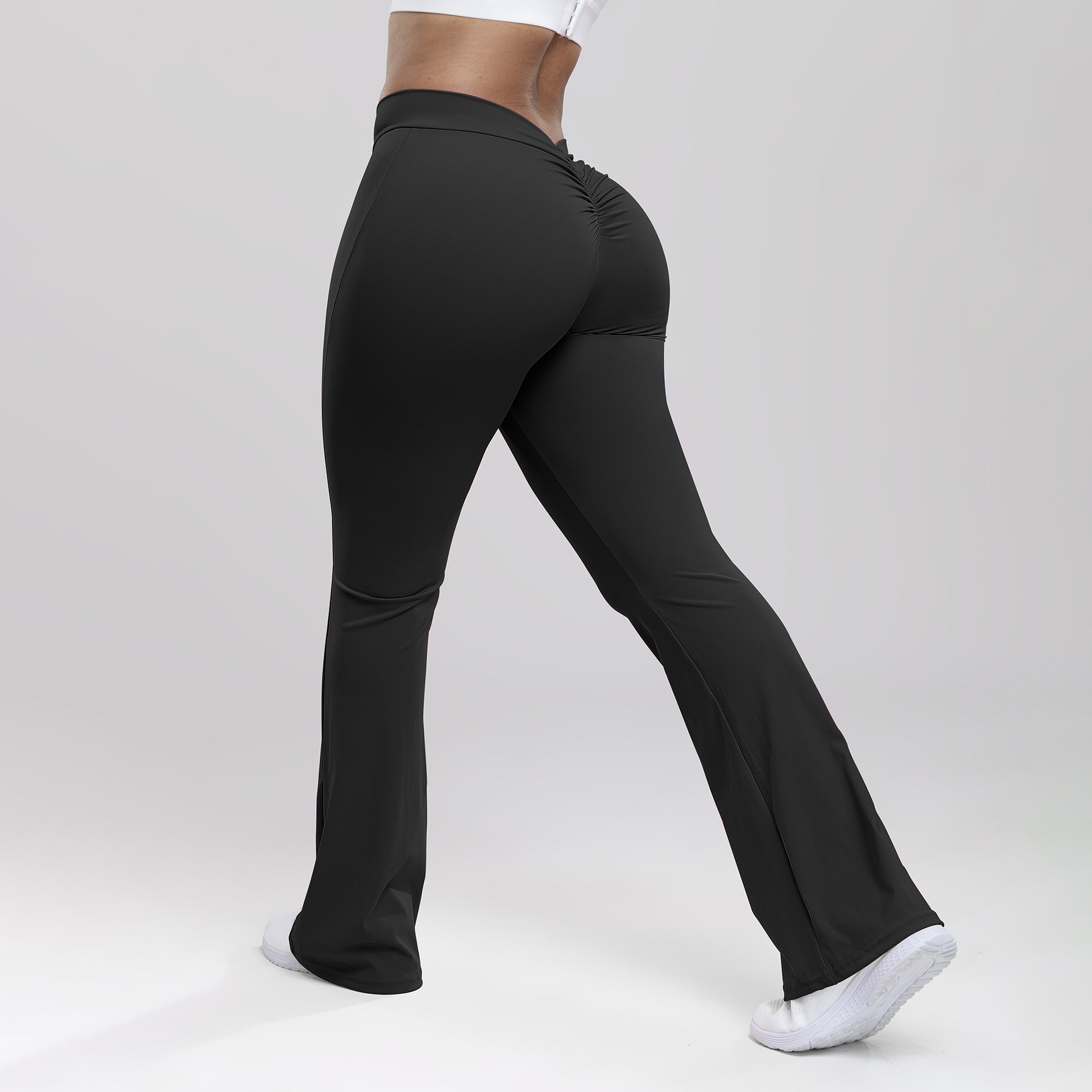 Lunéa Pantalón Yoga Acampanado Mujer Cintura Definida Levanta Glúteos