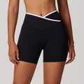 Lunéa Shorts Yoga Mujer Cruzados Cintura Alta Levanta Glúteos