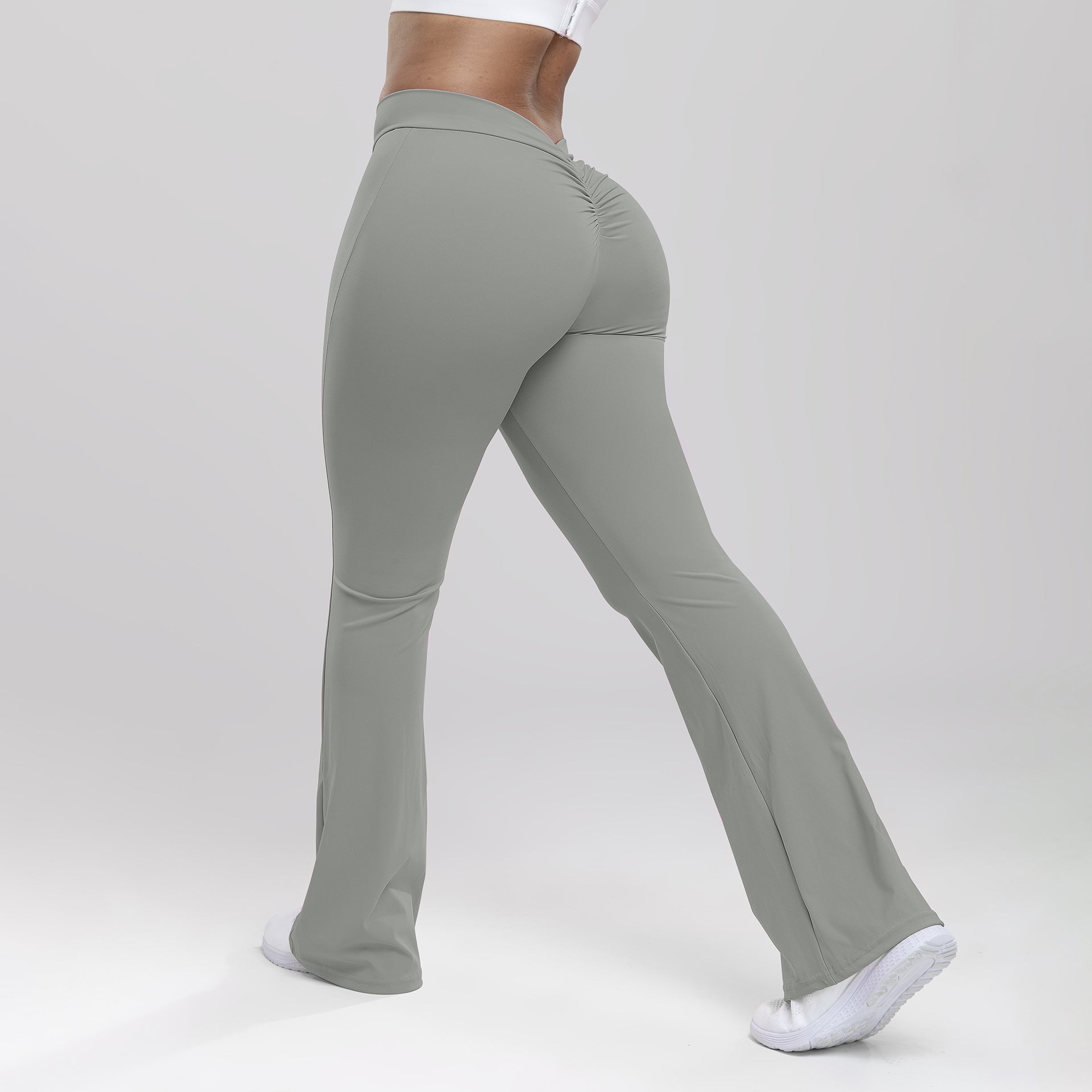 Lunéa Pantalón Yoga Acampanado Mujer Cintura Definida Levanta Glúteos