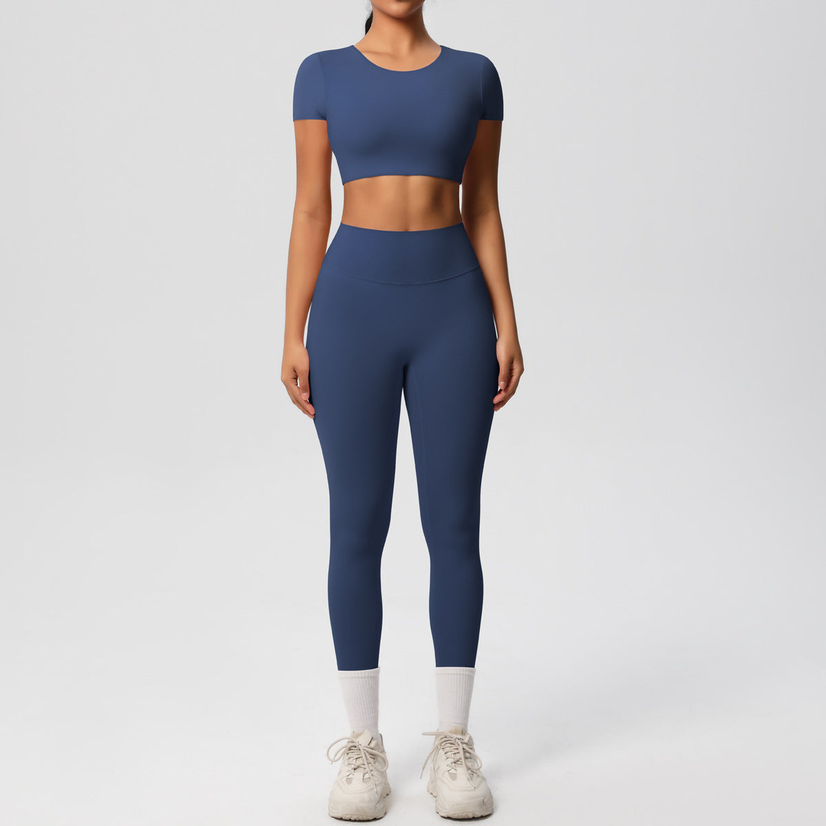Lunéa Conjunto Yoga Mujer Camiseta y Pantalón Tejido Brocado Running