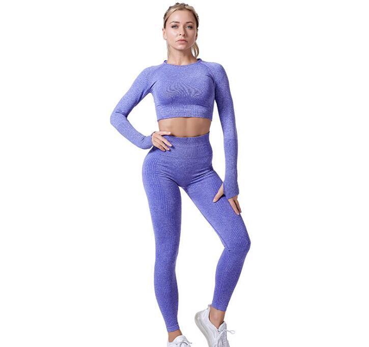 Lunéa Conjunto Yoga Sin Costuras Mujer Leggings Top Segunda Piel Gym Fitness