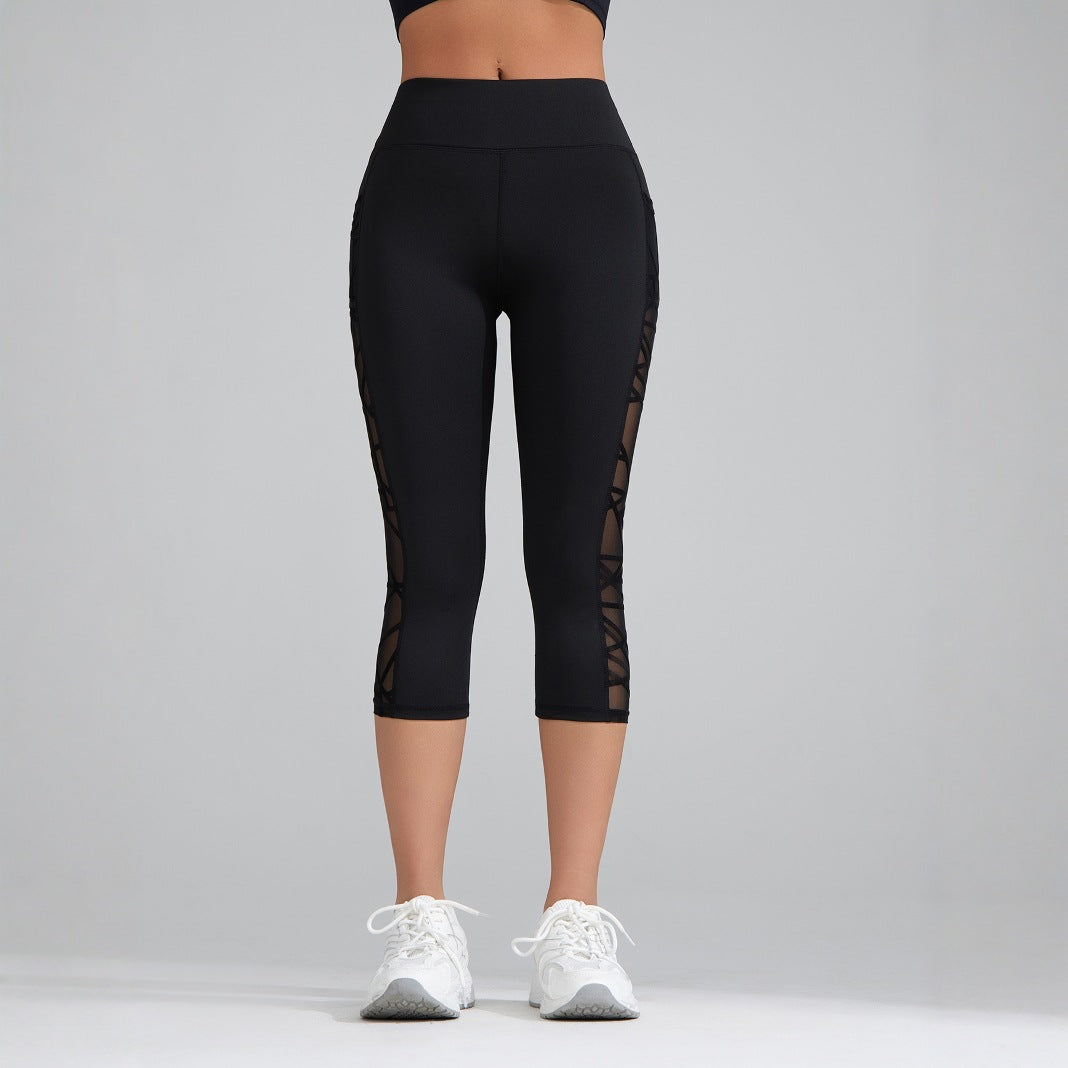 Lunéa Legging Yoga Mujer Malla Cintura Alta Levanta Glúteos
