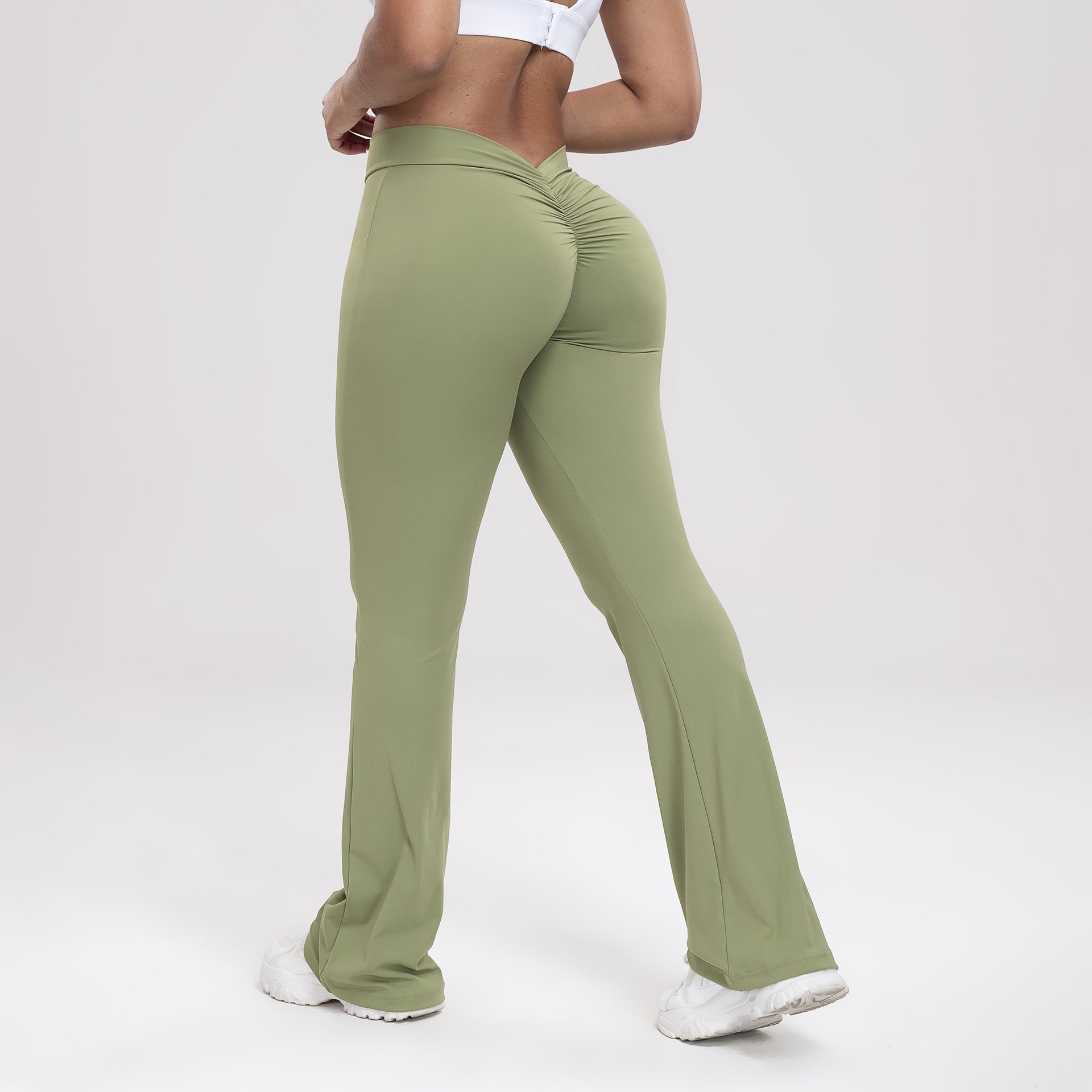 Lunéa Pantalón Yoga Acampanado Mujer Cintura Definida Levanta Glúteos