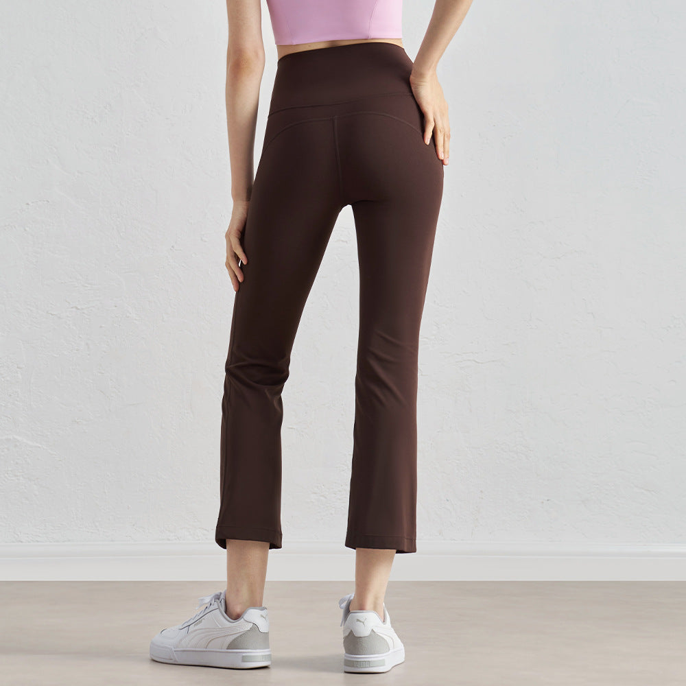Yoga pants, women's one-piece high-waisted flared pants, outdoor casual wide-leg pants