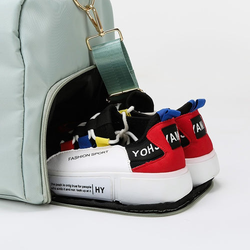 Lunéa Bolsa Deporte Mujer Compartimento Zapatillas Nylon Impermeable Gym Viaje