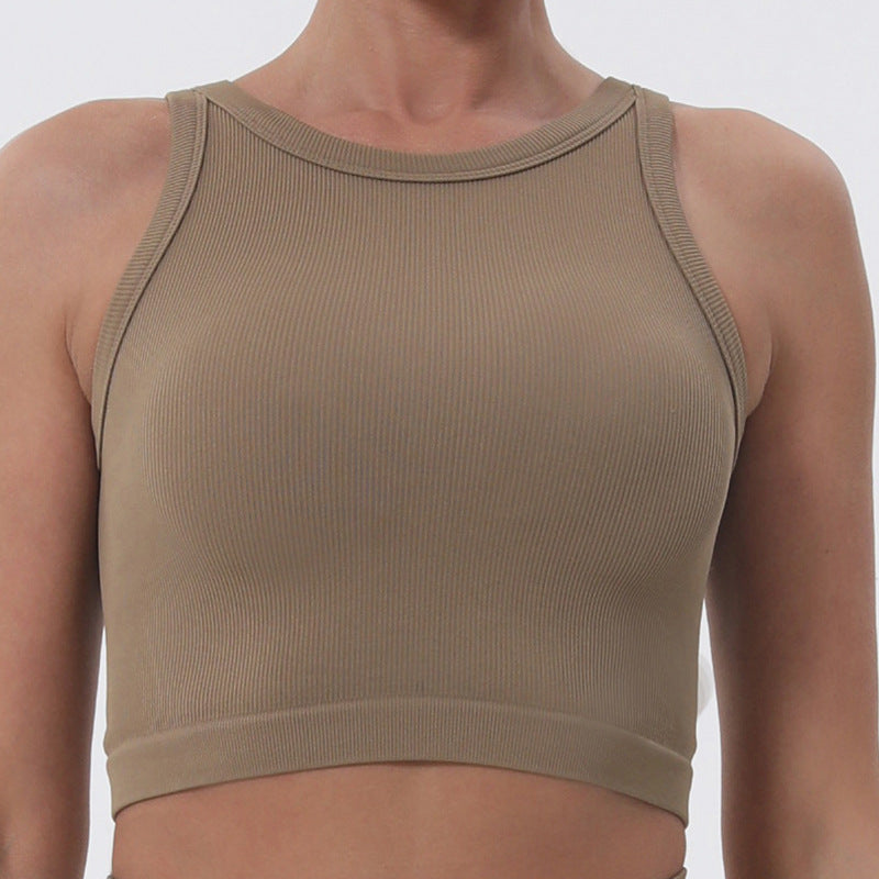 Lunéa Top Halter Deportivo Mujer Tirantes Anchos Antiimpacto Yoga