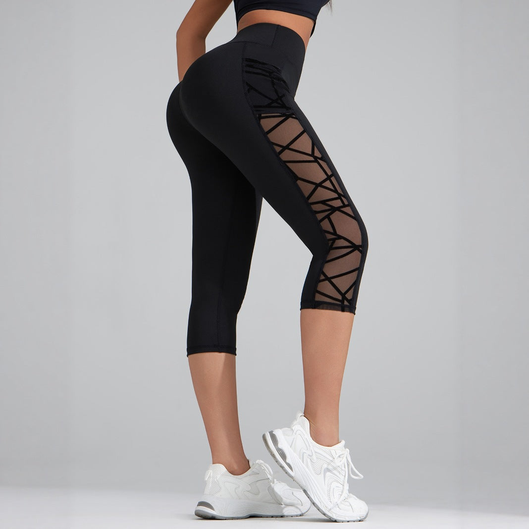 Lunéa Legging Yoga Mujer Malla Cintura Alta Levanta Glúteos