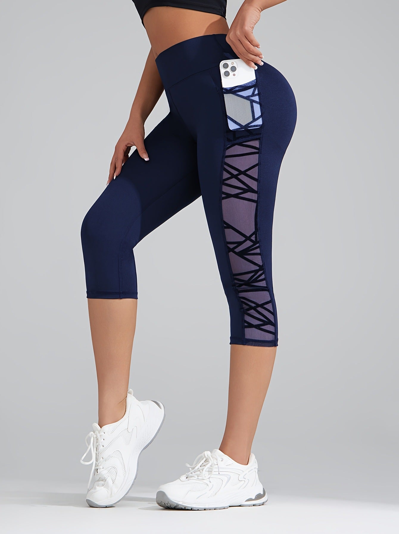 Lunéa Legging Yoga Mujer Malla Cintura Alta Levanta Glúteos