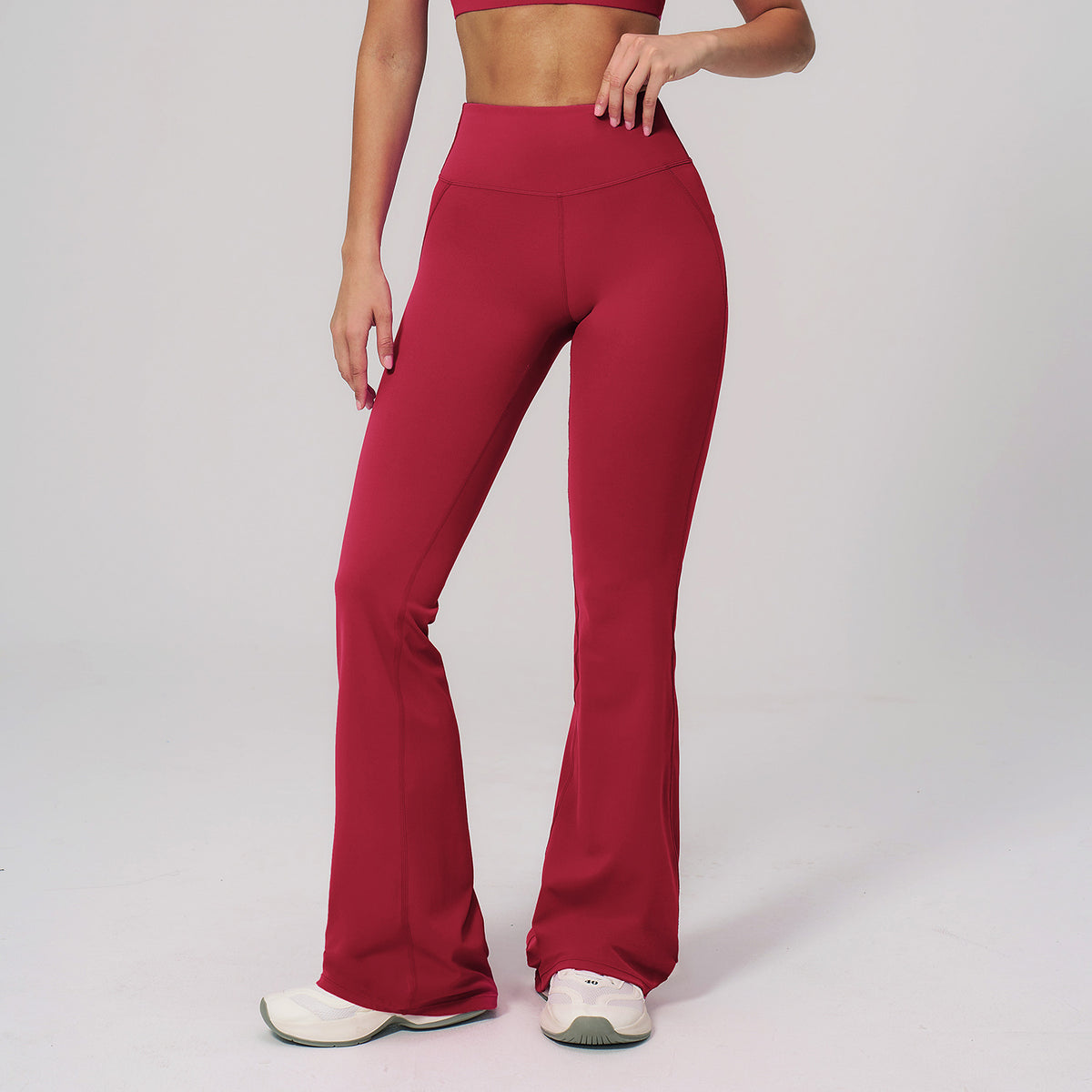 Lunéa Pantalón Largo Acampanado Mujer Cintura Alta Levanta Glúteos Yoga Fitness