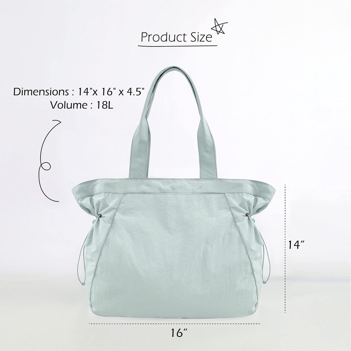 Lunéa Bolso Tote Deportivo 18L Impermeable Yoga Nylon Mujer