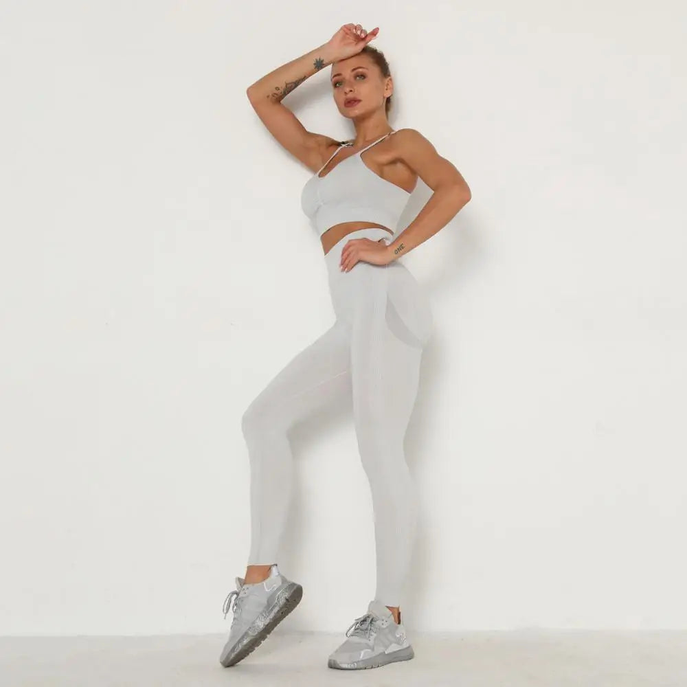 Lunéa Conjunto Deportivo Sin Costuras Manga Larga Mujer Control Vientre