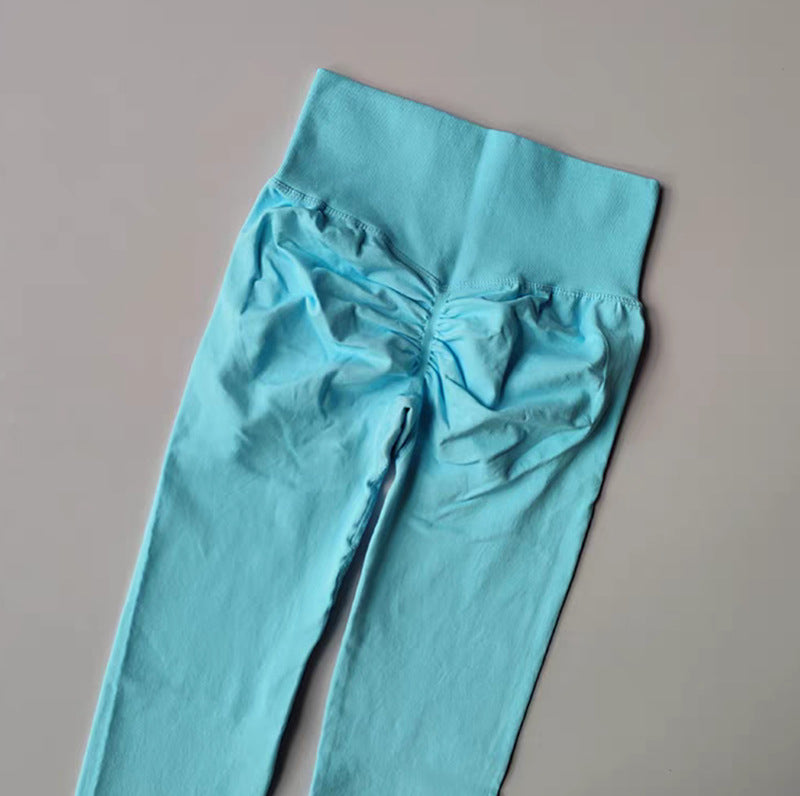 High-waisted and hip-lifting fitness pants, high-elasticity quick-drying tight Pilates slimming yoga pants for outerwear