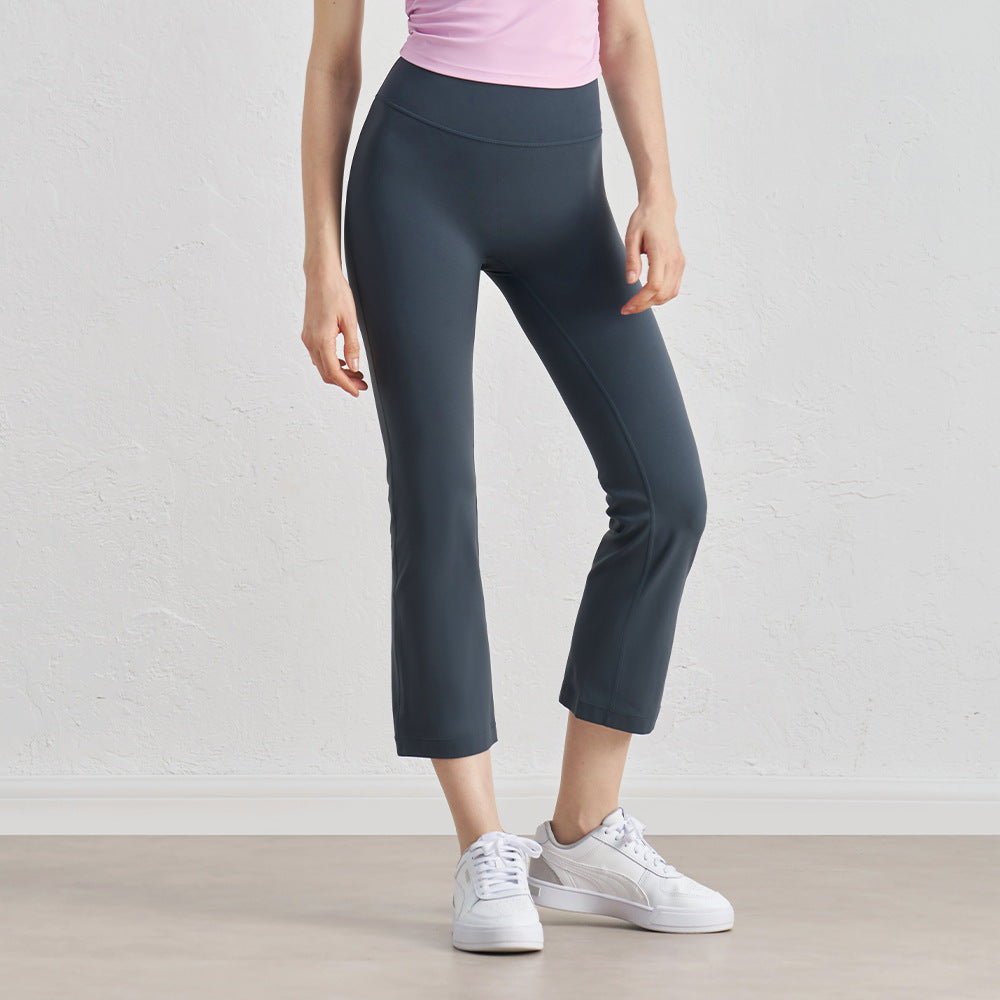 Yoga pants, women's one-piece high-waisted flared pants, outdoor casual wide-leg pants