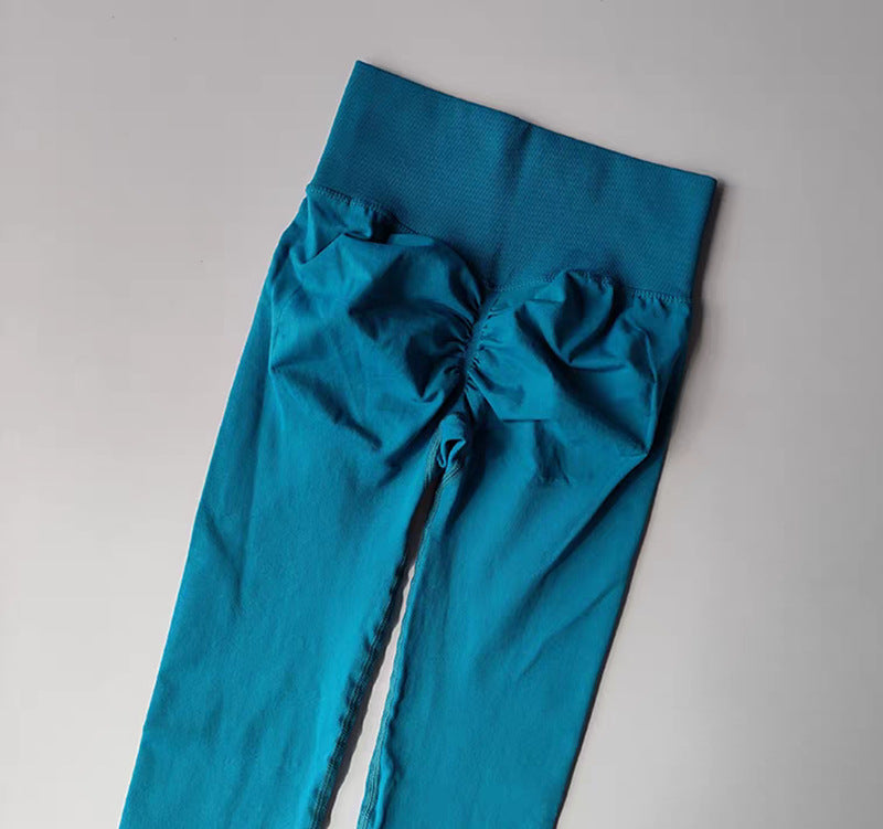 High-waisted and hip-lifting fitness pants, high-elasticity quick-drying tight Pilates slimming yoga pants for outerwear