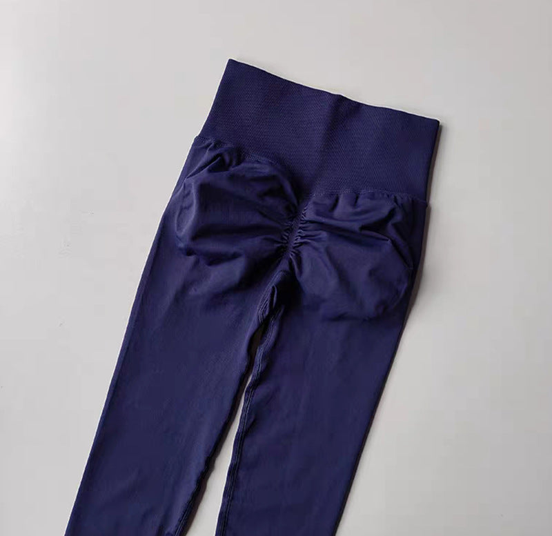 High-waisted and hip-lifting fitness pants, high-elasticity quick-drying tight Pilates slimming yoga pants for outerwear