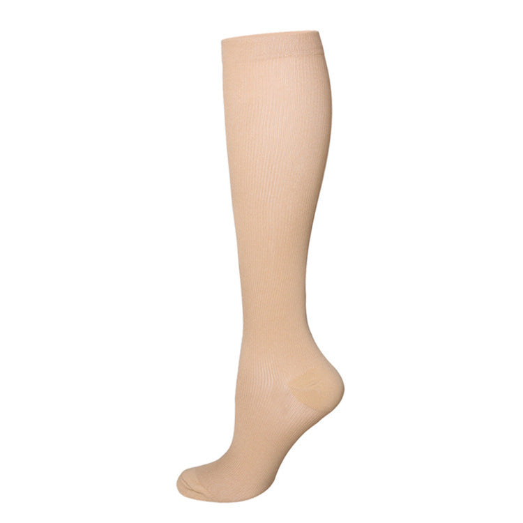 Lunéa Calcetines Compresión Tubo Largo Ciclismo Fitness Hombre Mujer