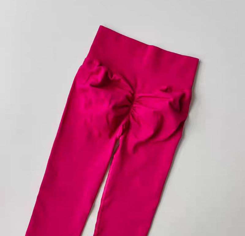 High-waisted and hip-lifting fitness pants, high-elasticity quick-drying tight Pilates slimming yoga pants for outerwear