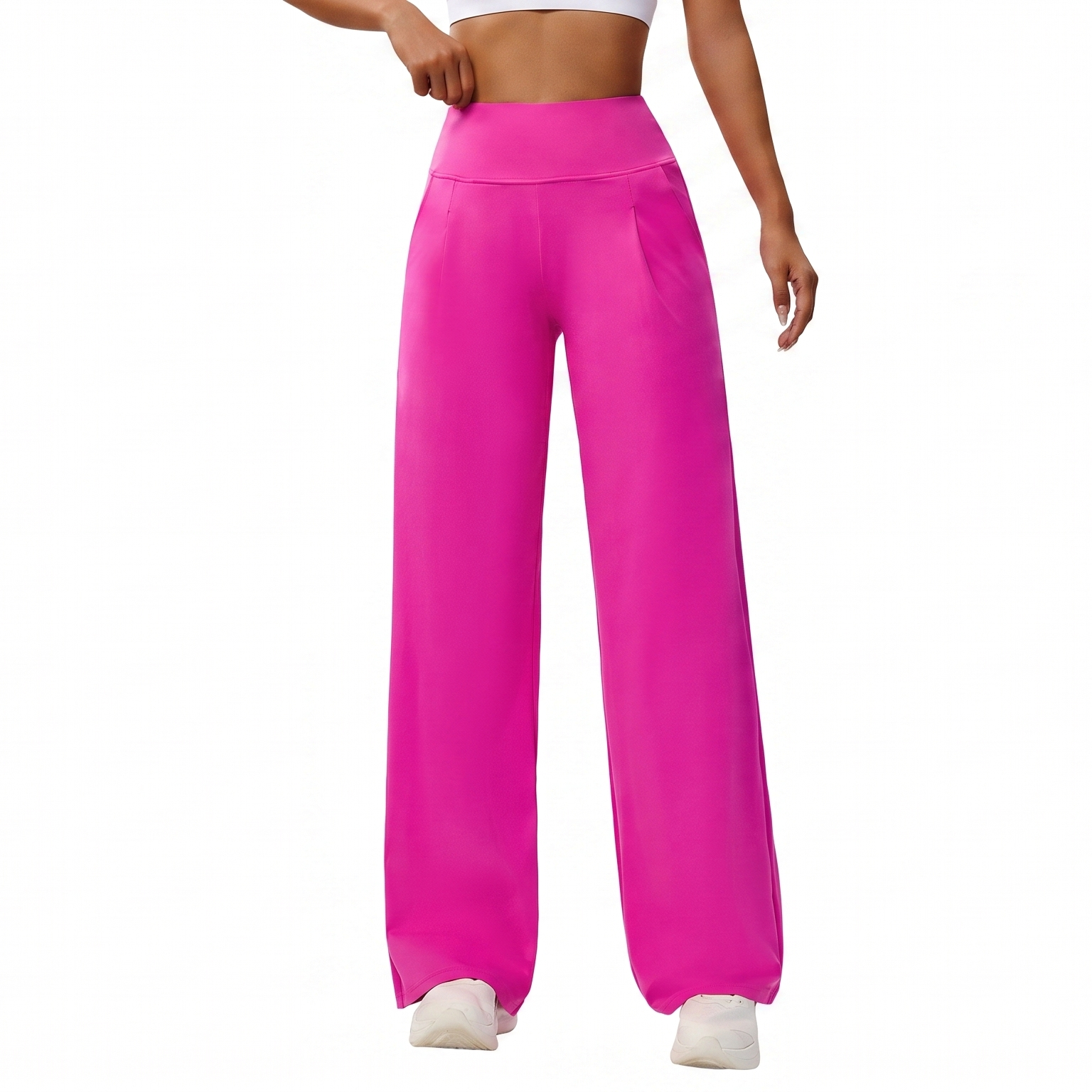 Lunéa Pantalón Ancho Tiro Alto Mujer Yoga Pilates Fluido