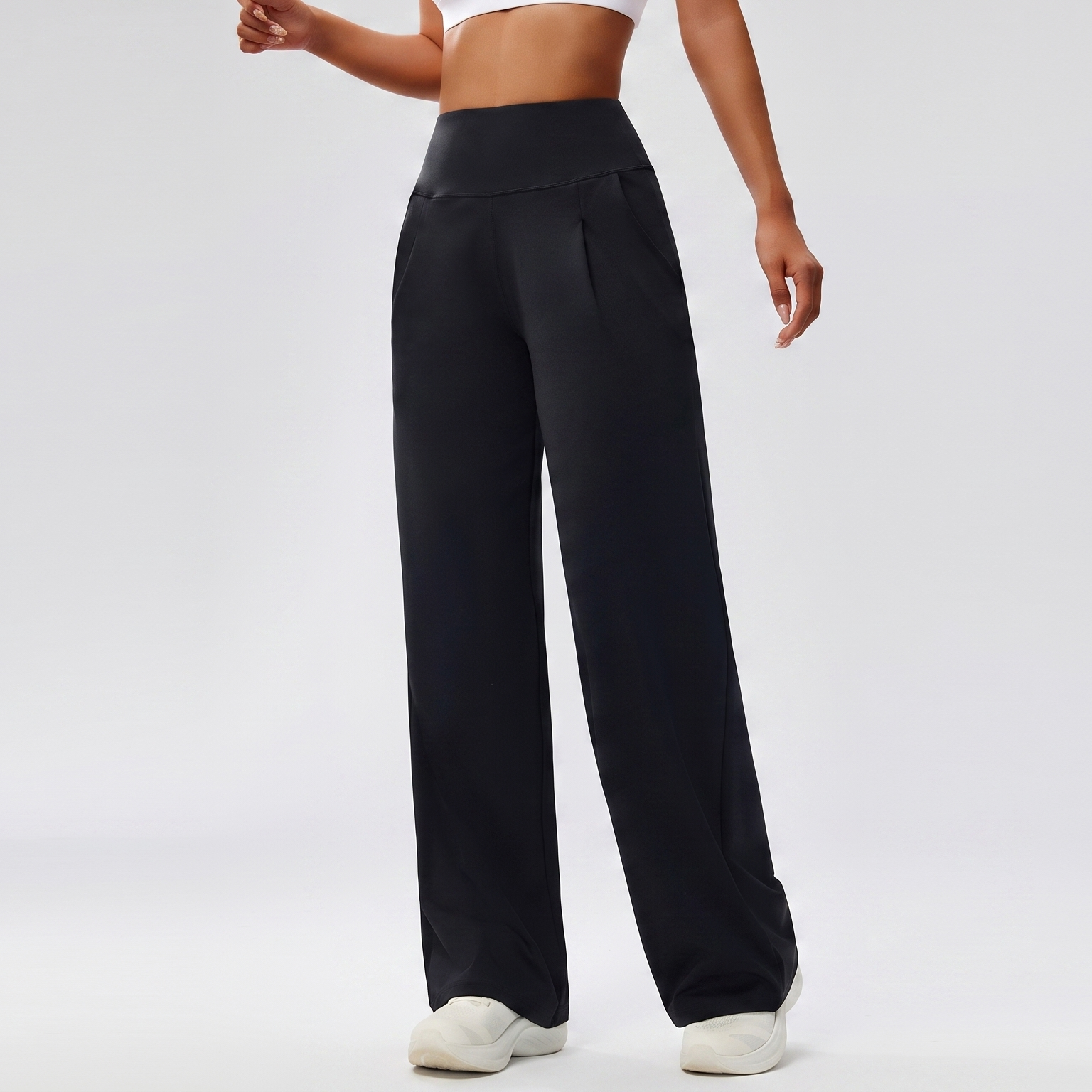 Lunéa Pantalón Ancho Tiro Alto Mujer Yoga Pilates Fluido