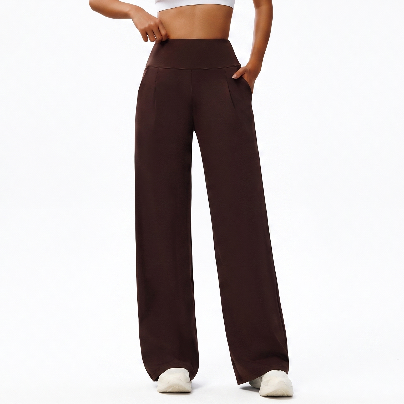 Lunéa Pantalón Ancho Tiro Alto Mujer Yoga Pilates Fluido